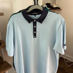 Men’s Bad Birdie Golf Polo in Light Blue
